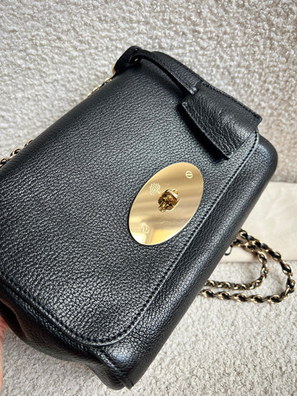 Mulberry Black Regular Lily with Gold Hardware (RRP £995)