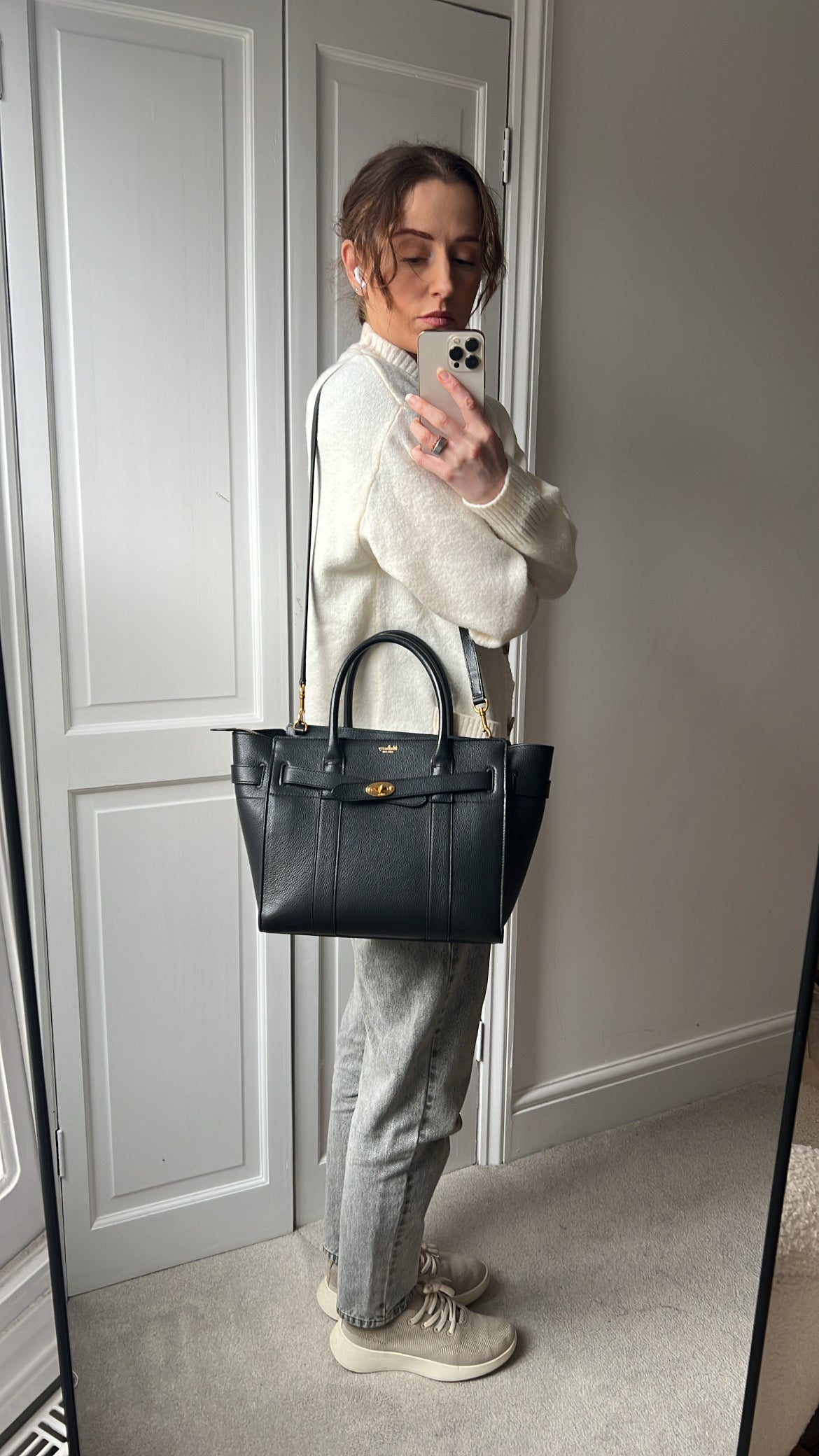 Mulberry Black Small Zipped Bayswater (RRP £1,245)