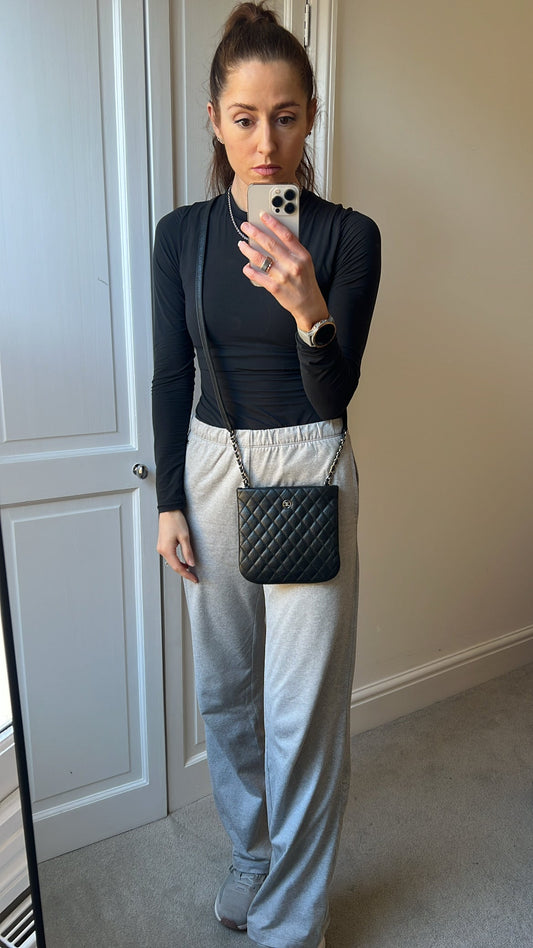 Chanel Black Quilted Messenger Bag