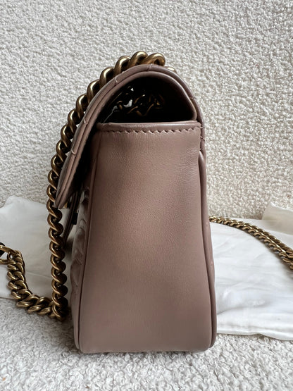 Gucci GG Dusty Pink Marmont Small Shoulder Bag (RRP £2070)