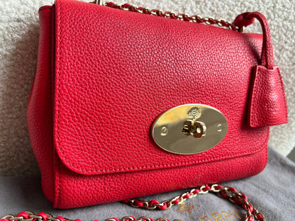 Mulberry Hibiscus Red Regular Lily with Gold Hardware (RRP £995)