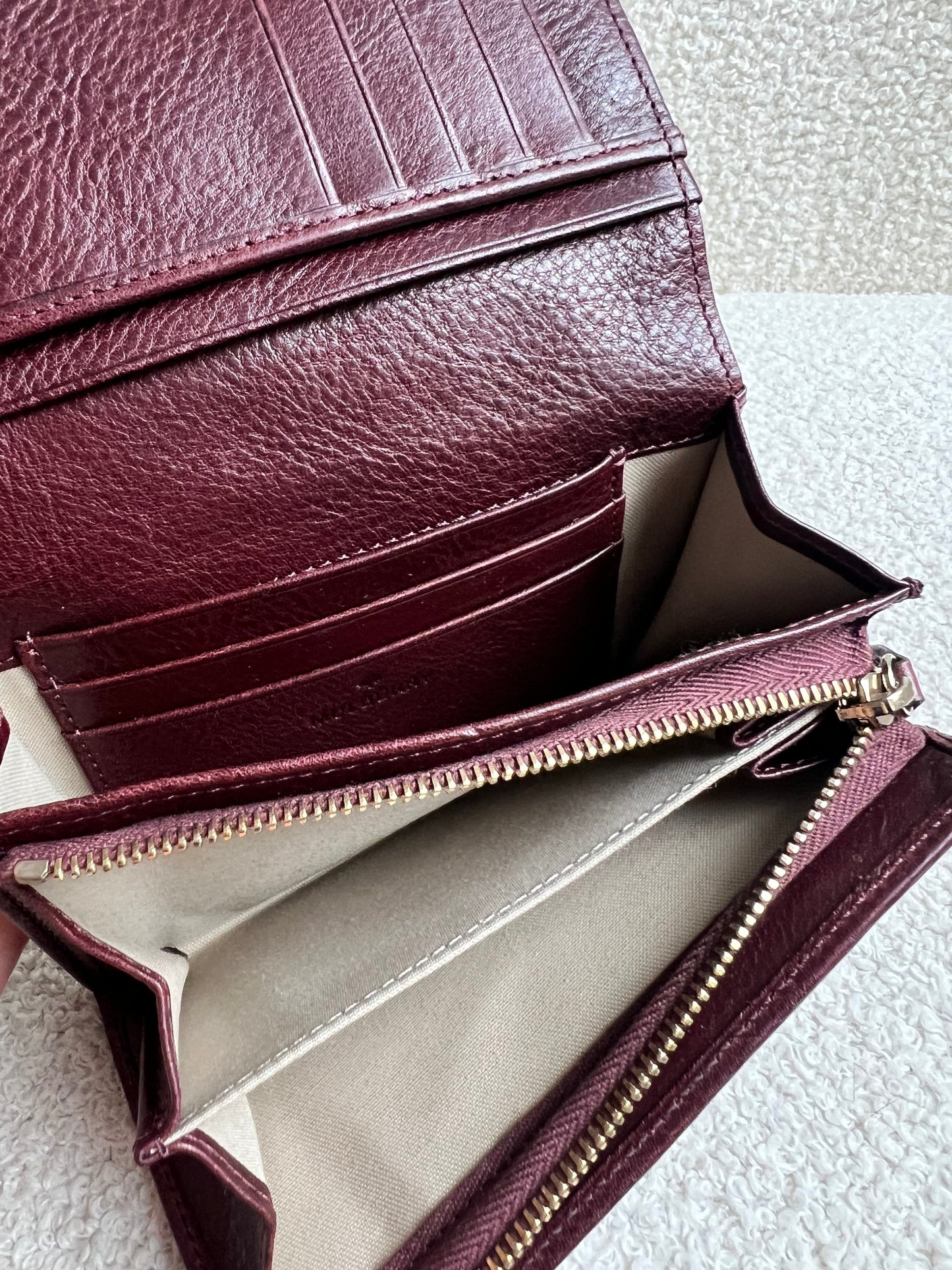 Mulberry Oxblood French Purse (RRP £295)