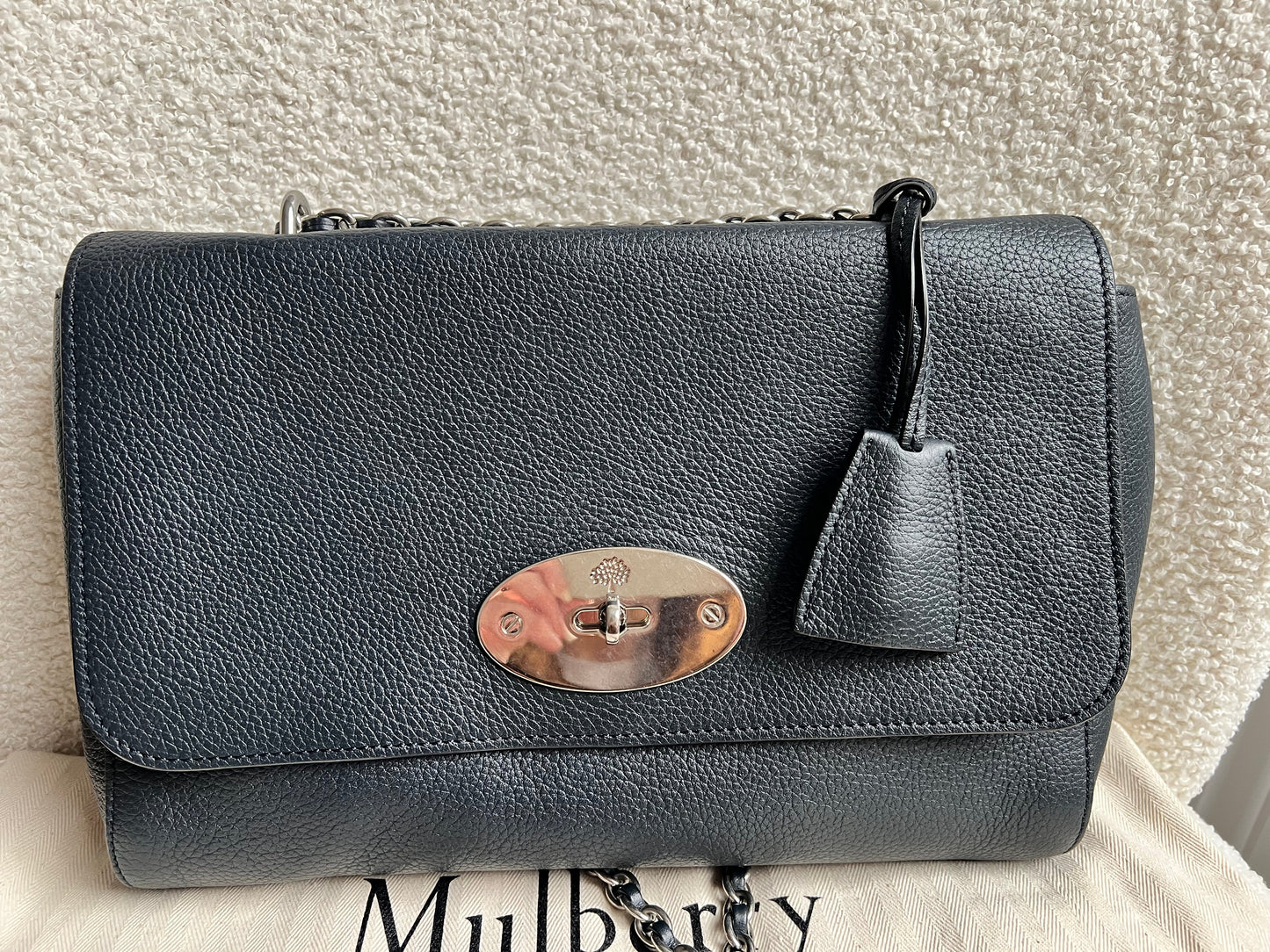 Mulberry Midnight Medium Lily with Silver Hardware (RRP £1095)