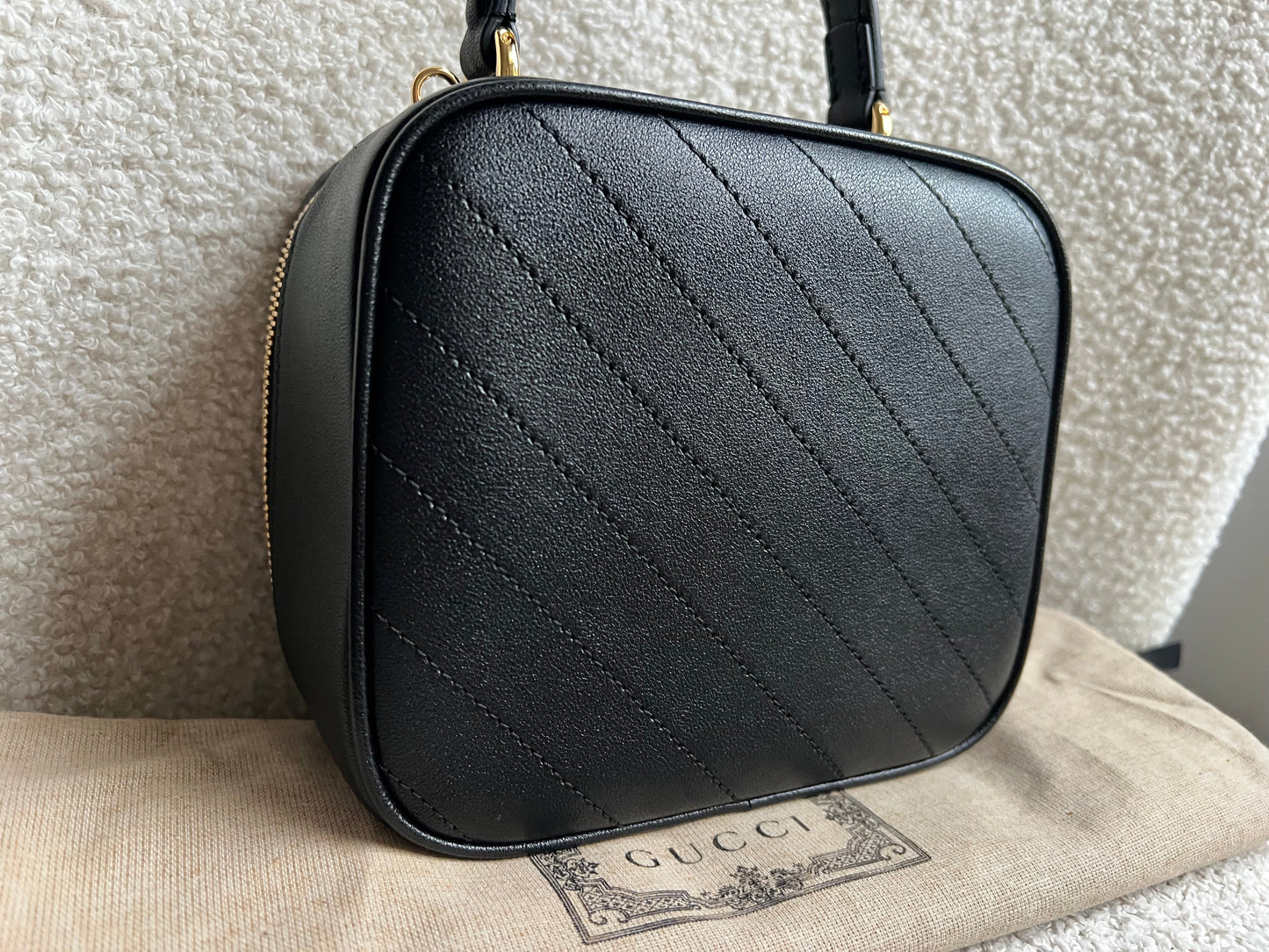 Gucci Black Small Top Handle Blondie Shoulder Bag (RRP £1870)