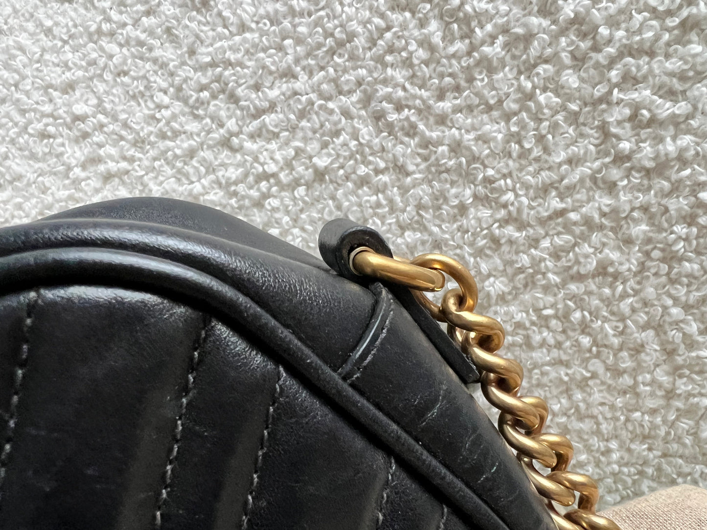 Gucci GG Black Marmont Small Shoulder Bag (RRP £1440)