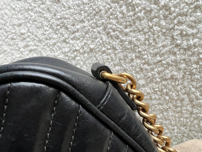 Gucci GG Black Marmont Small Shoulder Bag (RRP £1440)