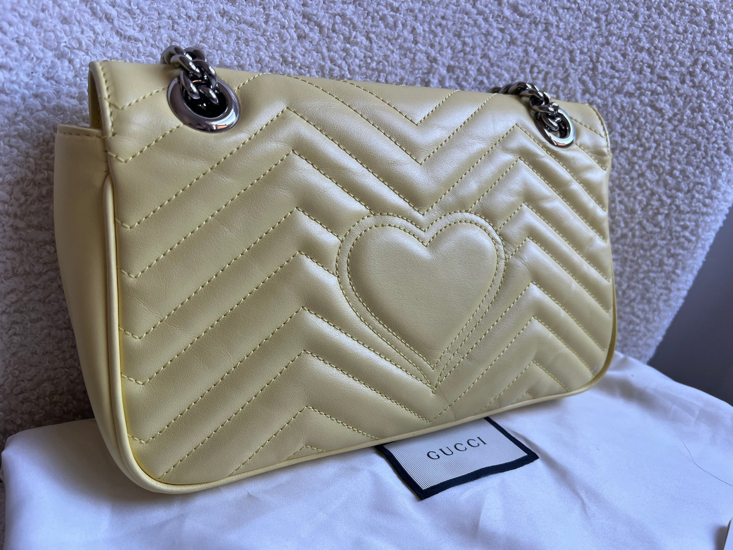 Gucci GG Yellow Marmont Small Shoulder Bag (RRP £2070)