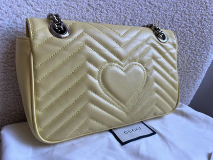 Gucci GG Yellow Marmont Small Shoulder Bag (RRP £2070)