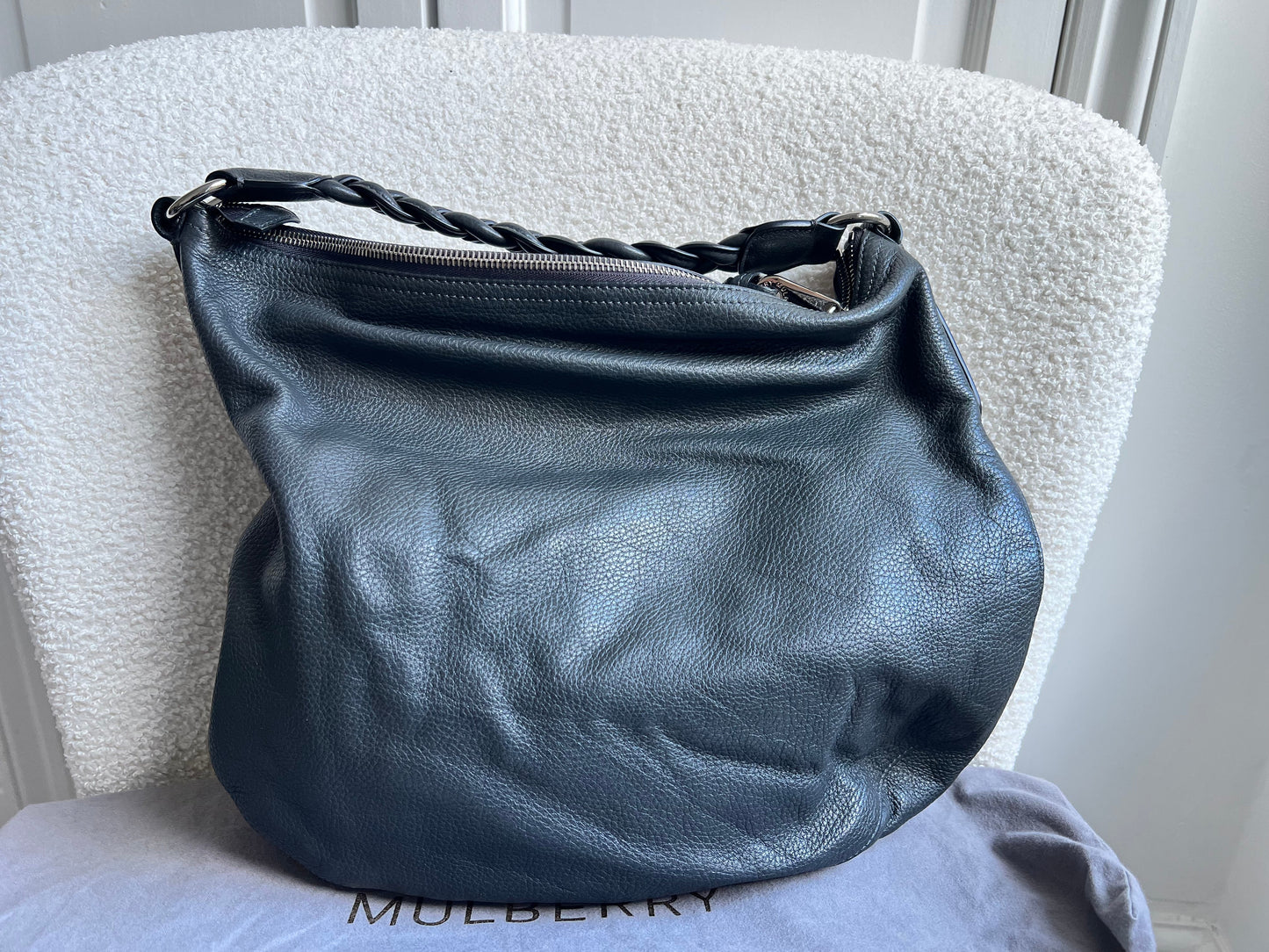 Mulberry Graphite Grey Daria Hobo (RRP £795)