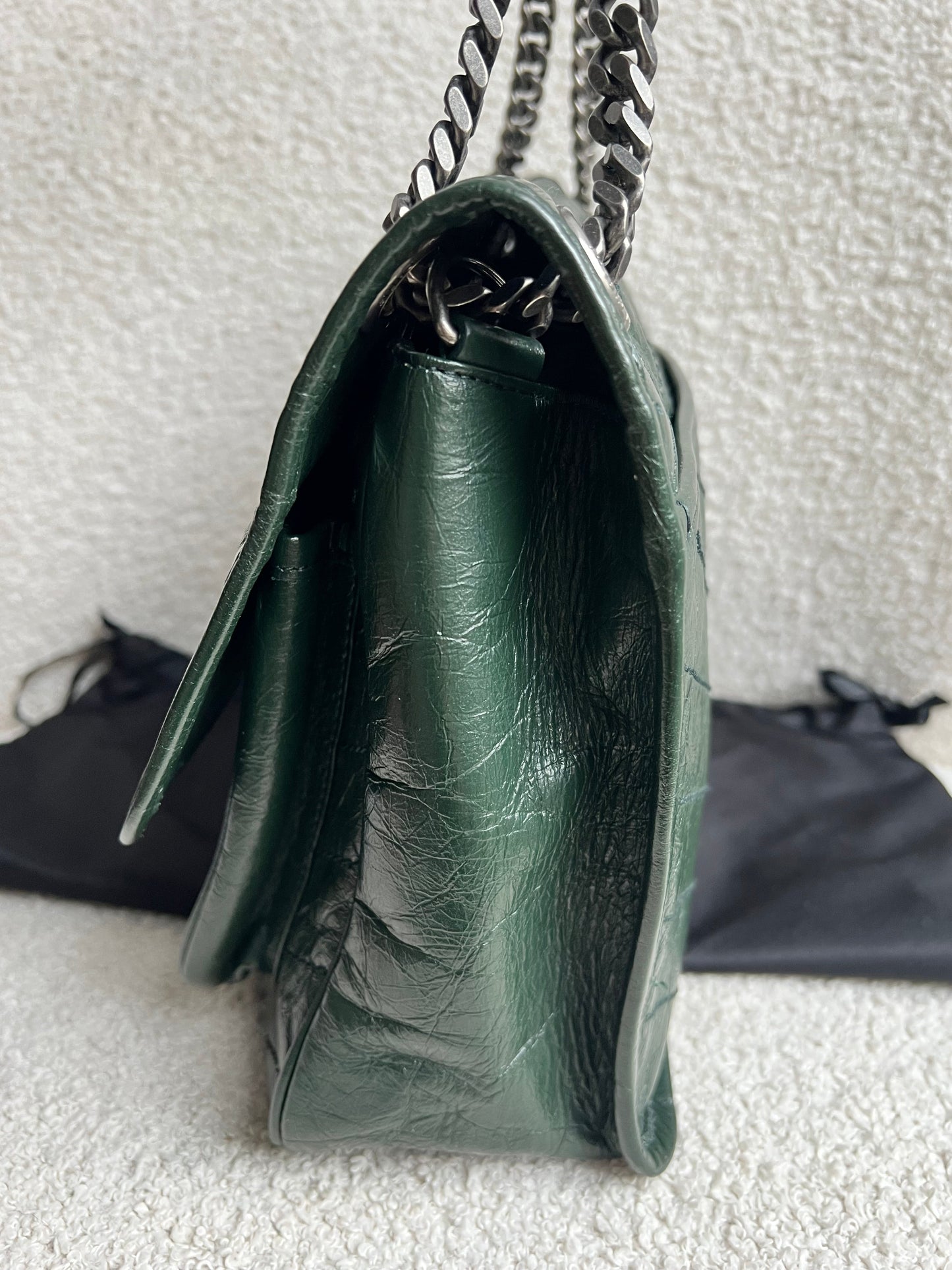 Yves Saint Laurent (YSL) Green Medium Niki Chain Bag (RRP £2430)