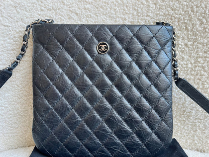 Chanel Black Quilted Messenger Bag