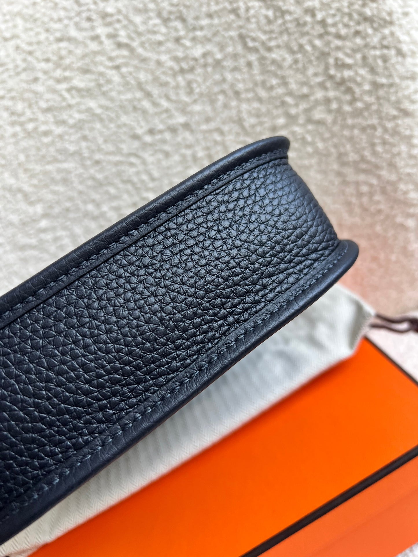Hermes Evelyne TPM in Caban Clemence Leather with Palladium Hardware