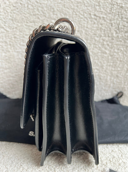 Yves Saint Laurent (YSL) Black Medium Sunset with Silver Hardware (RRP £1,950)