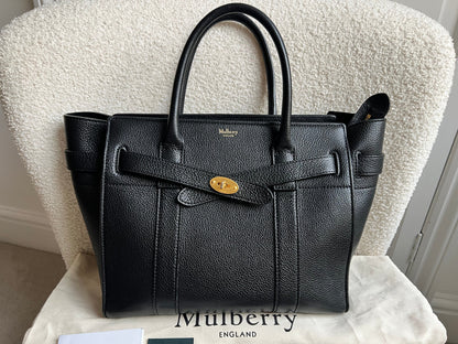 Mulberry Black Small Zipped Bayswater (RRP £1,245)