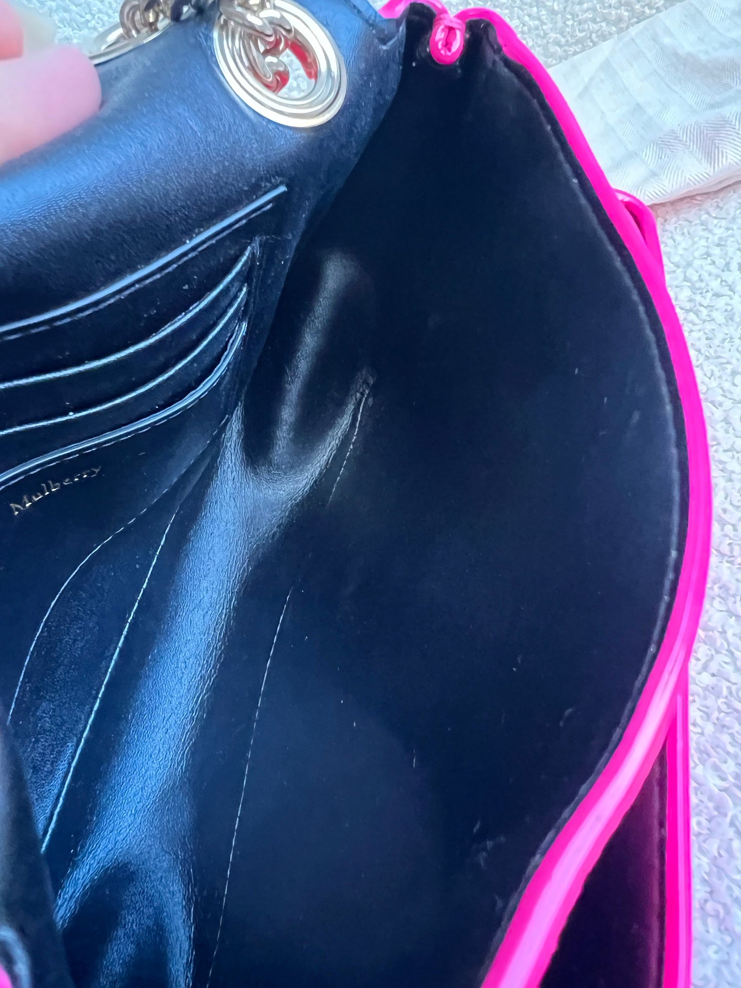 Mulberry Neon Pink Mini Darley Shoulder Bag (RRP £725)