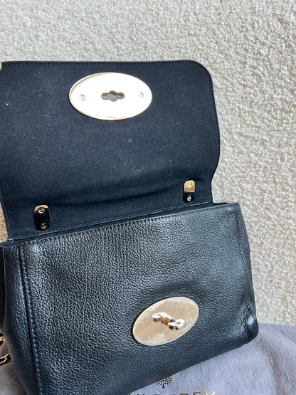 Mulberry Black Regular Lily with Gold Hardware (RRP £995)