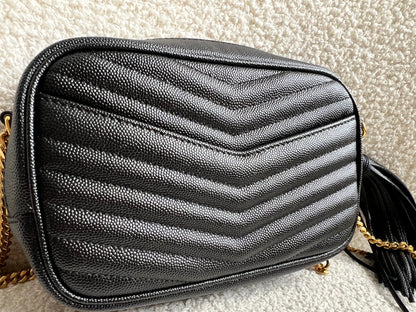 Yves Saint Laurent (YSL) Black Mini Lou Camera Bag (RRP £1285)