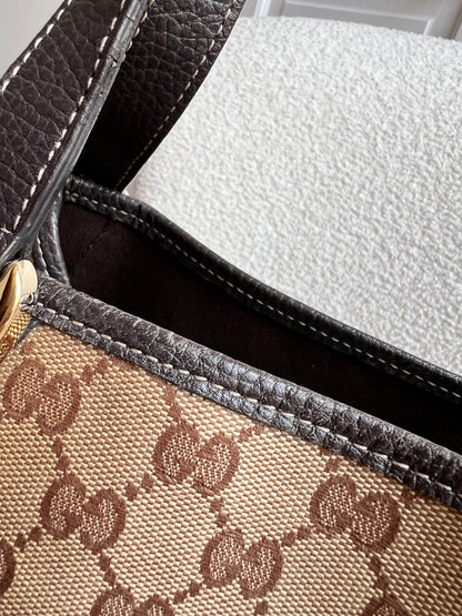 Gucci GG Coated Canvas Abbey Hobo