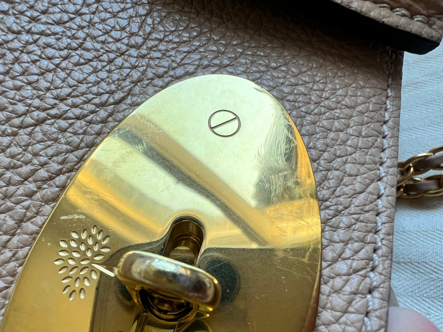 Mulberry Rosewater Regular Lily with Gold Hardware (RRP £995)