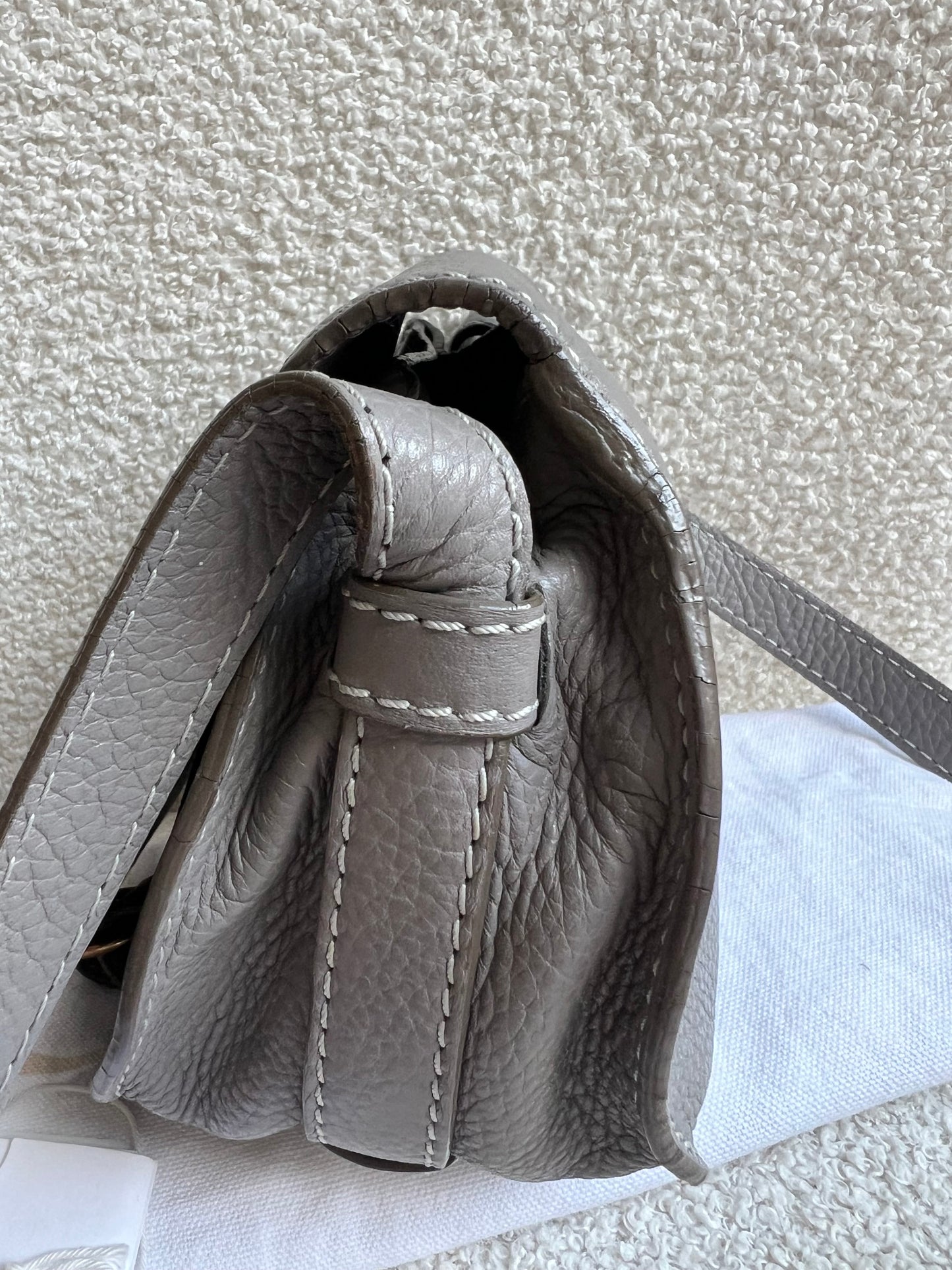 Chloe Small Cashmere Grey Marcie Saddle Bag (RRP £1050)