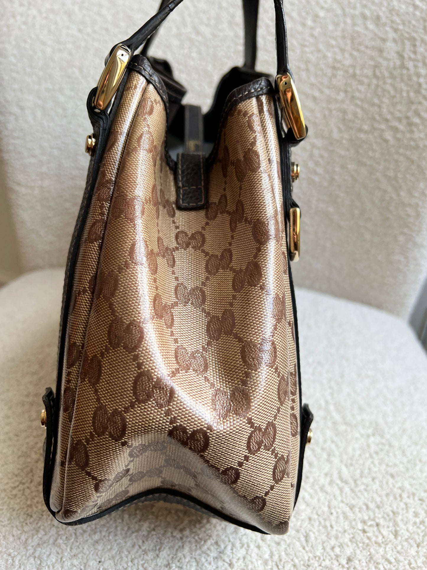 Gucci GG Coated Canvas Abbey Hobo