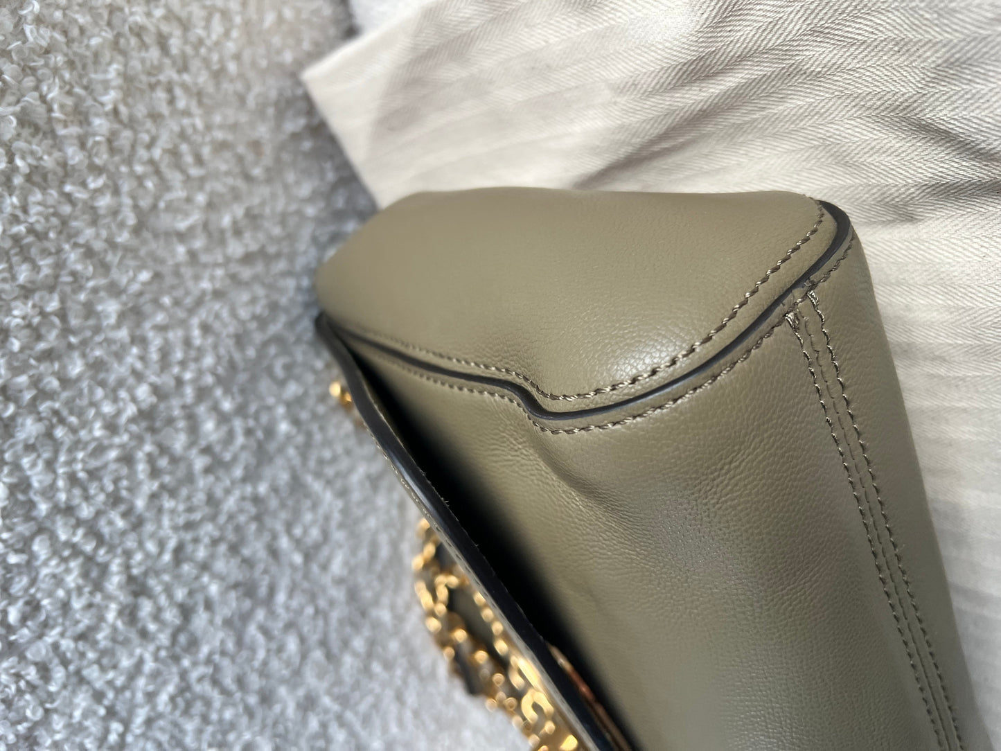 Mulberry Linen Regular Lily with Gold Hardware (RRP £995)