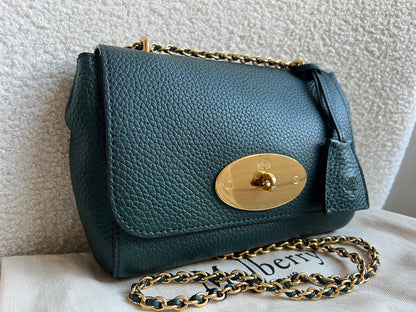 Mulberry Regular Lily in Mulberry Green Heavy Grain (RRP £1095)