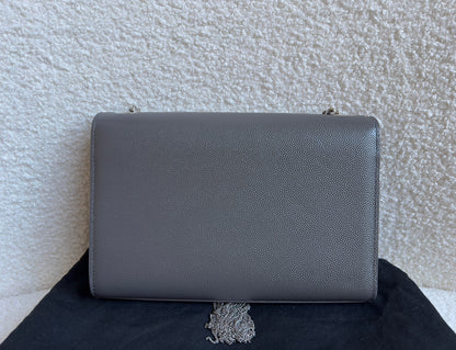 Yves Saint Laurent (YSL) Light Grey Small Kate Tassel (RRP £1,550)