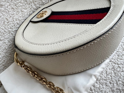 Gucci GG Round White Ophidia Small Shoulder Bag