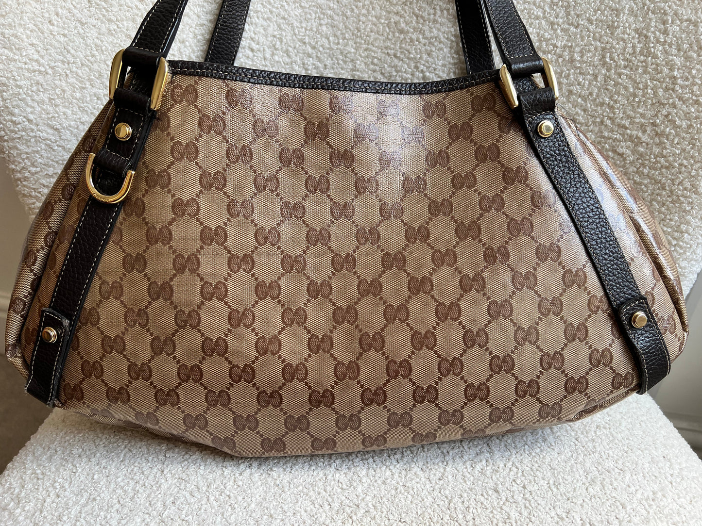 Gucci GG Coated Canvas Abbey Hobo