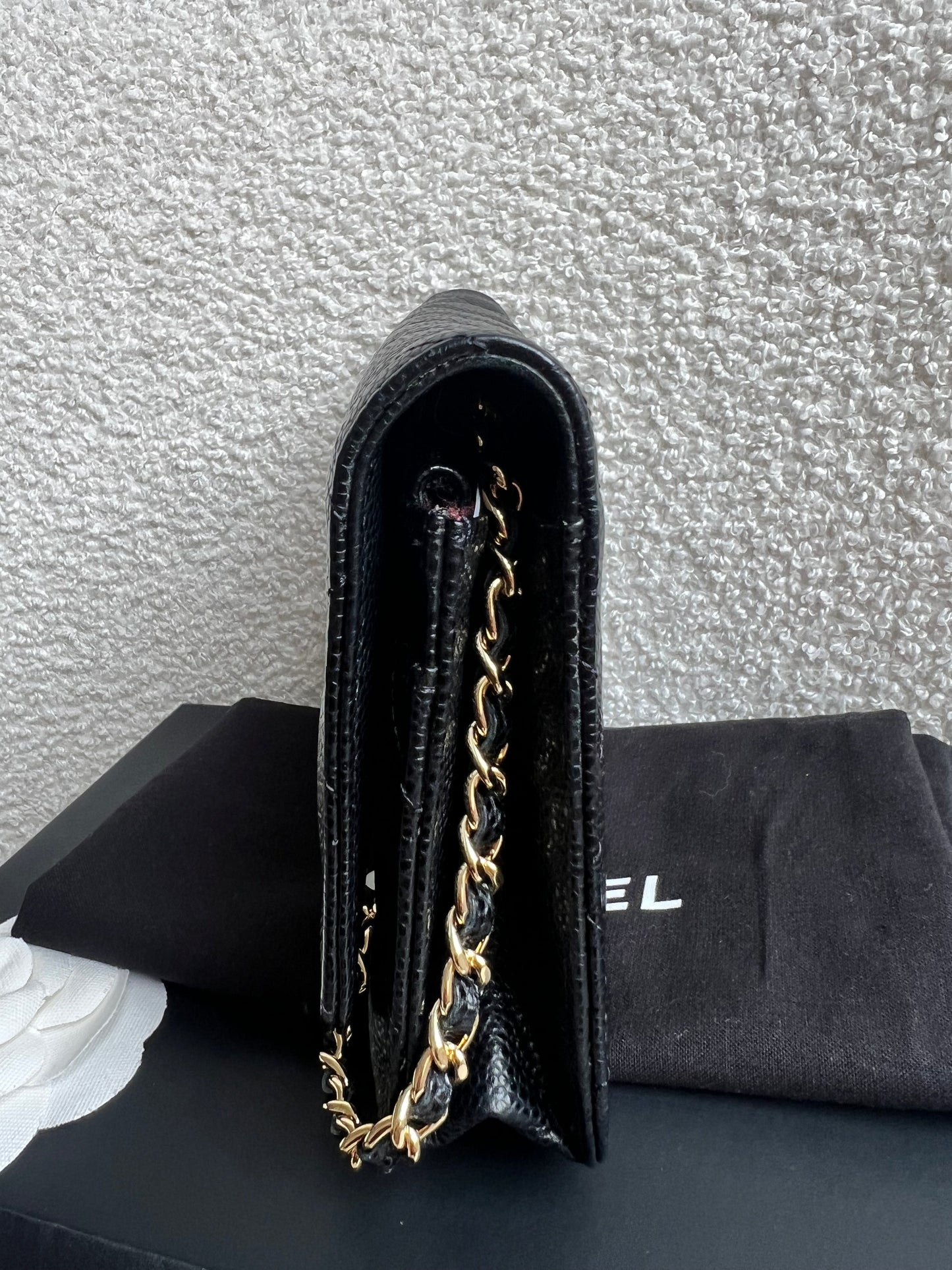 Chanel Black Caviar Wallet on Chain (RRP £2,930)