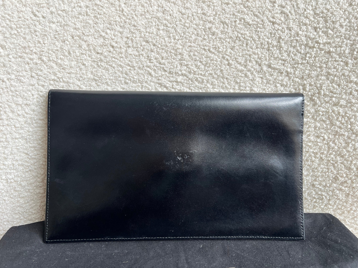 Yves Saint Laurent (YSL) Black Uptown Pouch Clutch (RRP £580)
