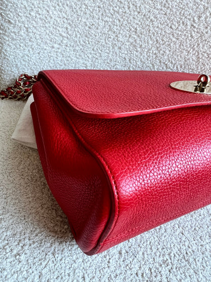 Mulberry Fiery Spritz Red Medium Lily with Gold Hardware (RRP £995)