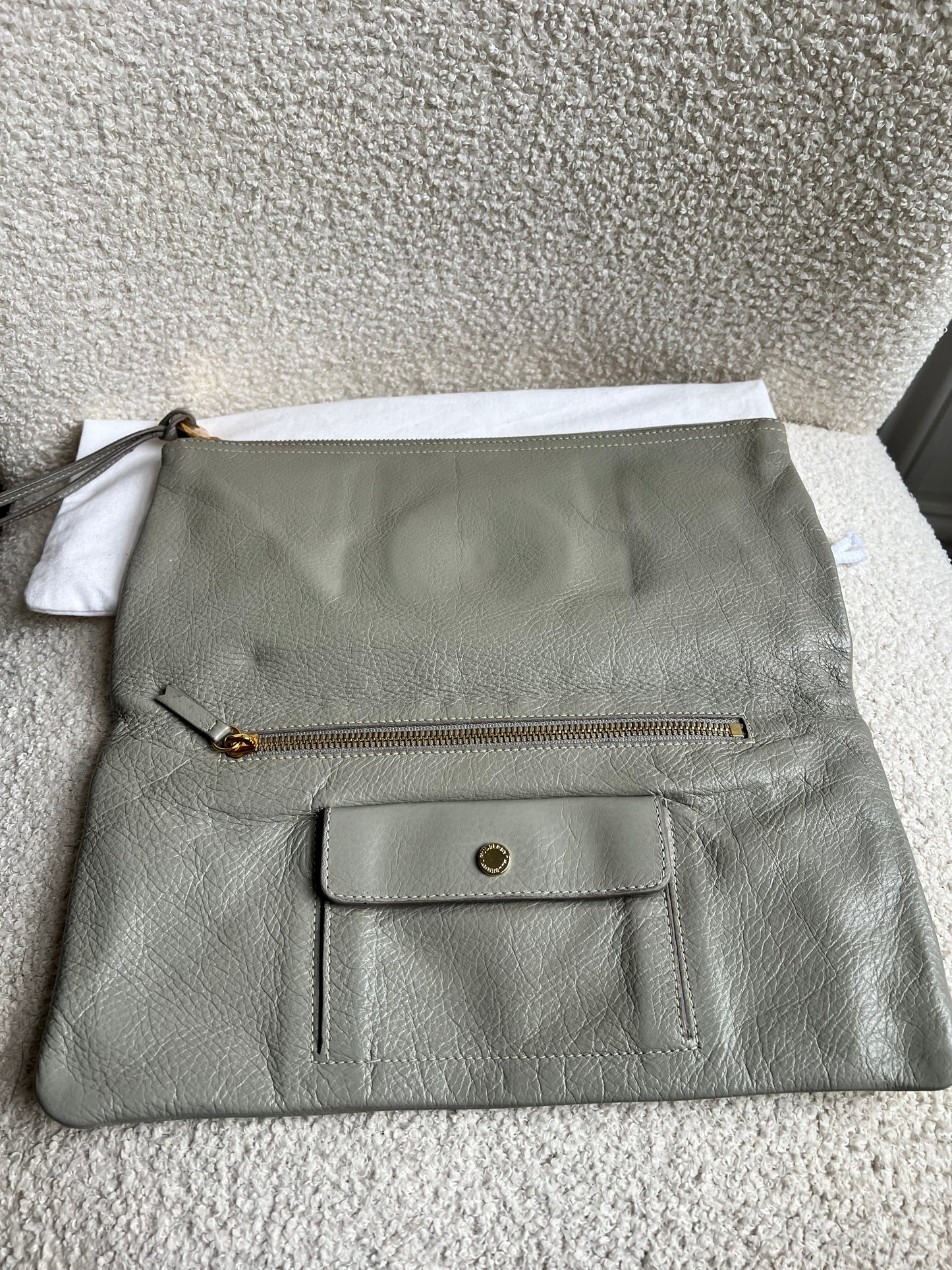 Mulberry Drizzle Grey Daria Clutch (RRP £550)