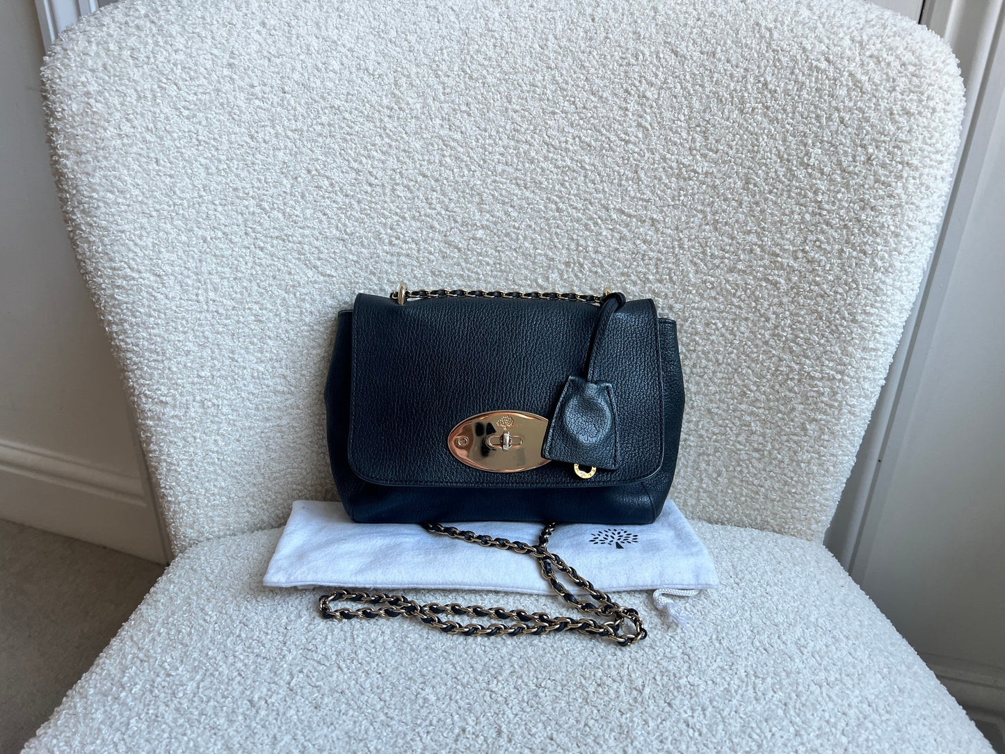 Mulberry Black Regular Lily with Silver Hardware (RRP £895)