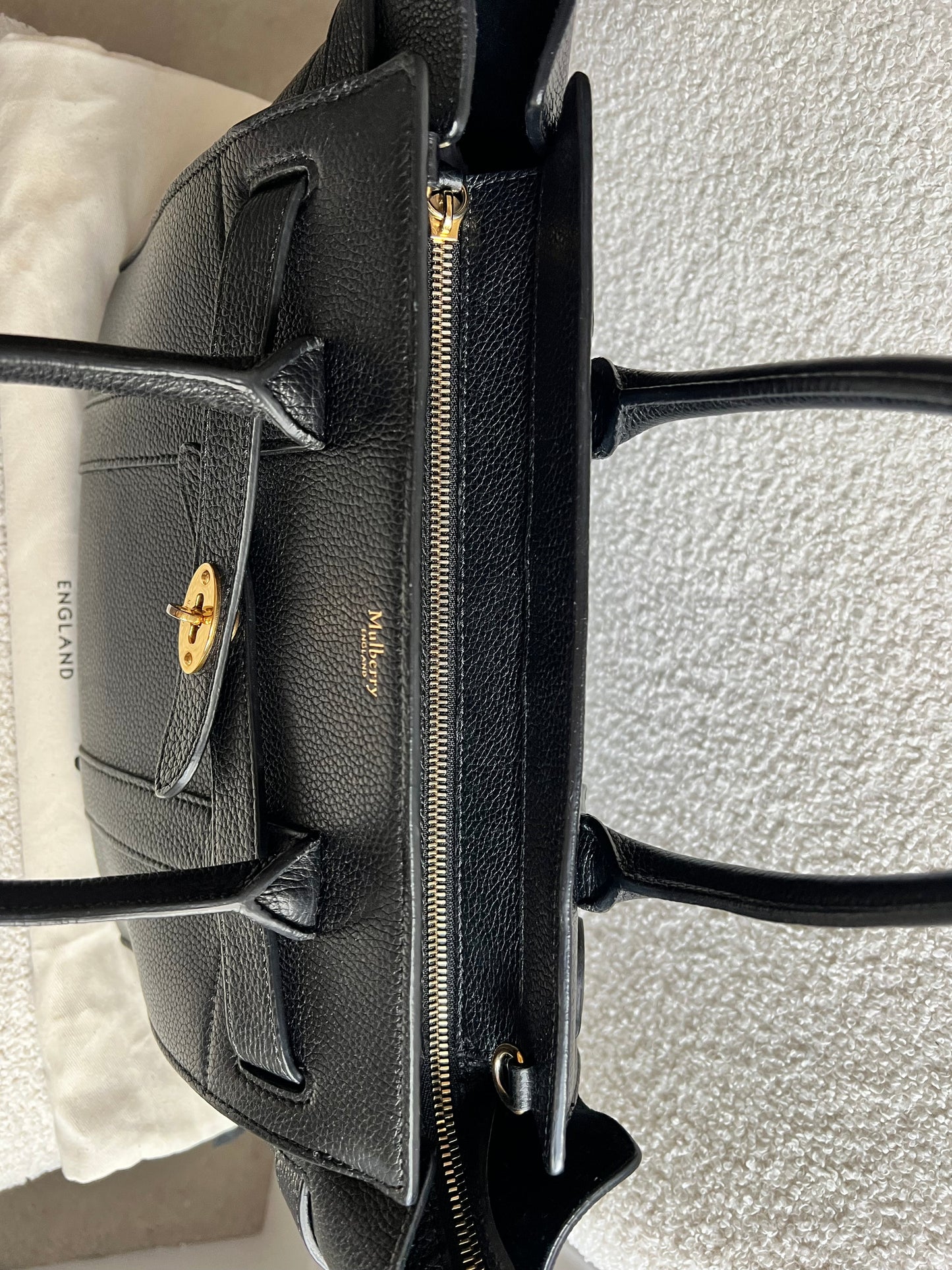 Mulberry Black Small Zipped Bayswater (RRP £1,245)