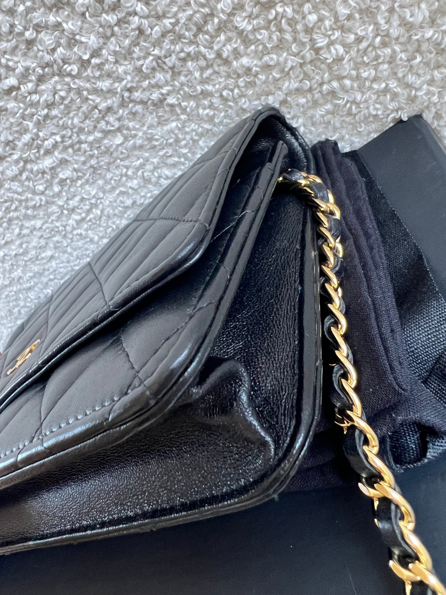 Chanel Wallet on Chain in Black Lambskin Gold Hardware (RRP £2,930)