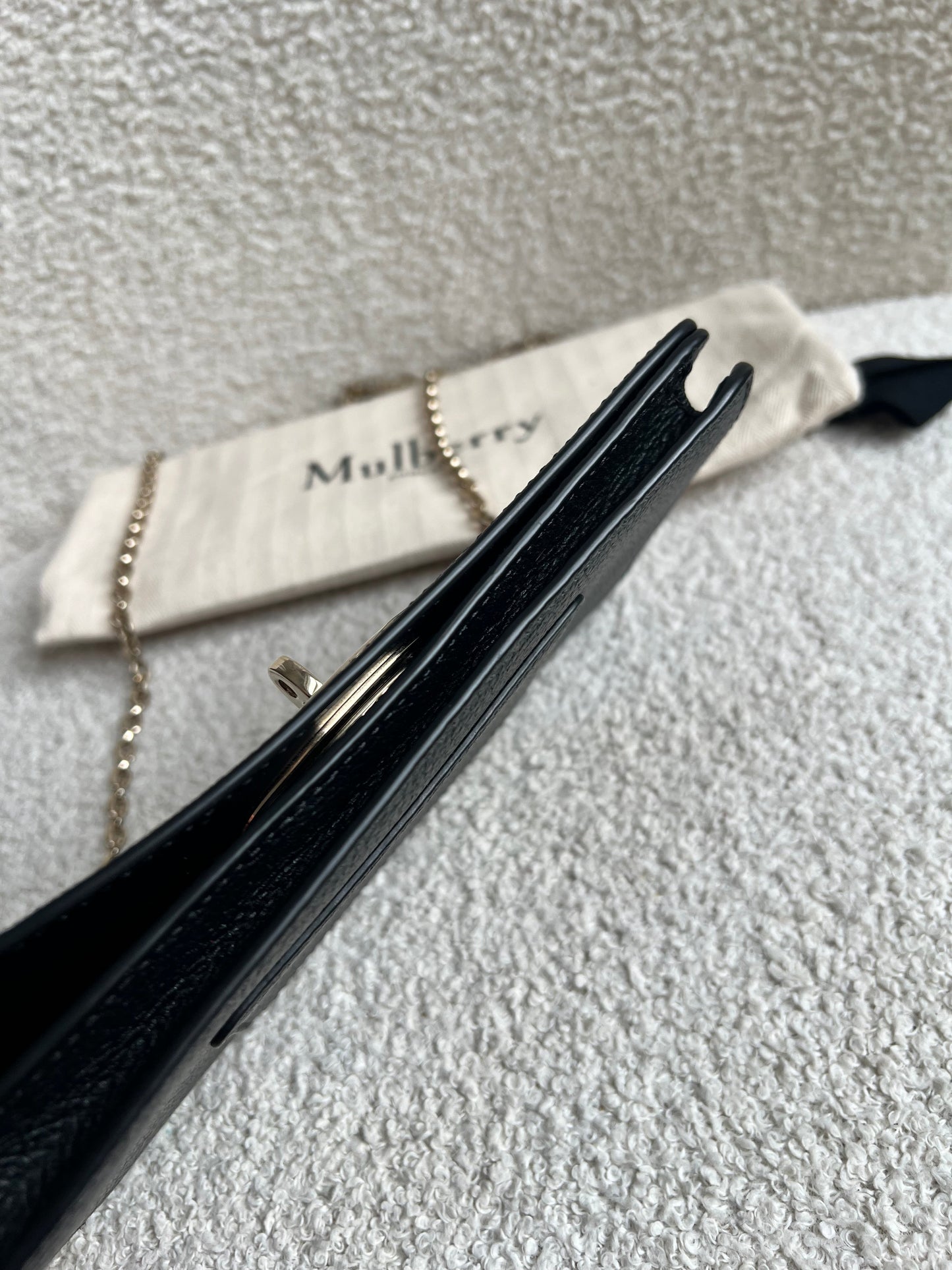 Mulberry Black Bayswater Clutch (RRP £495)