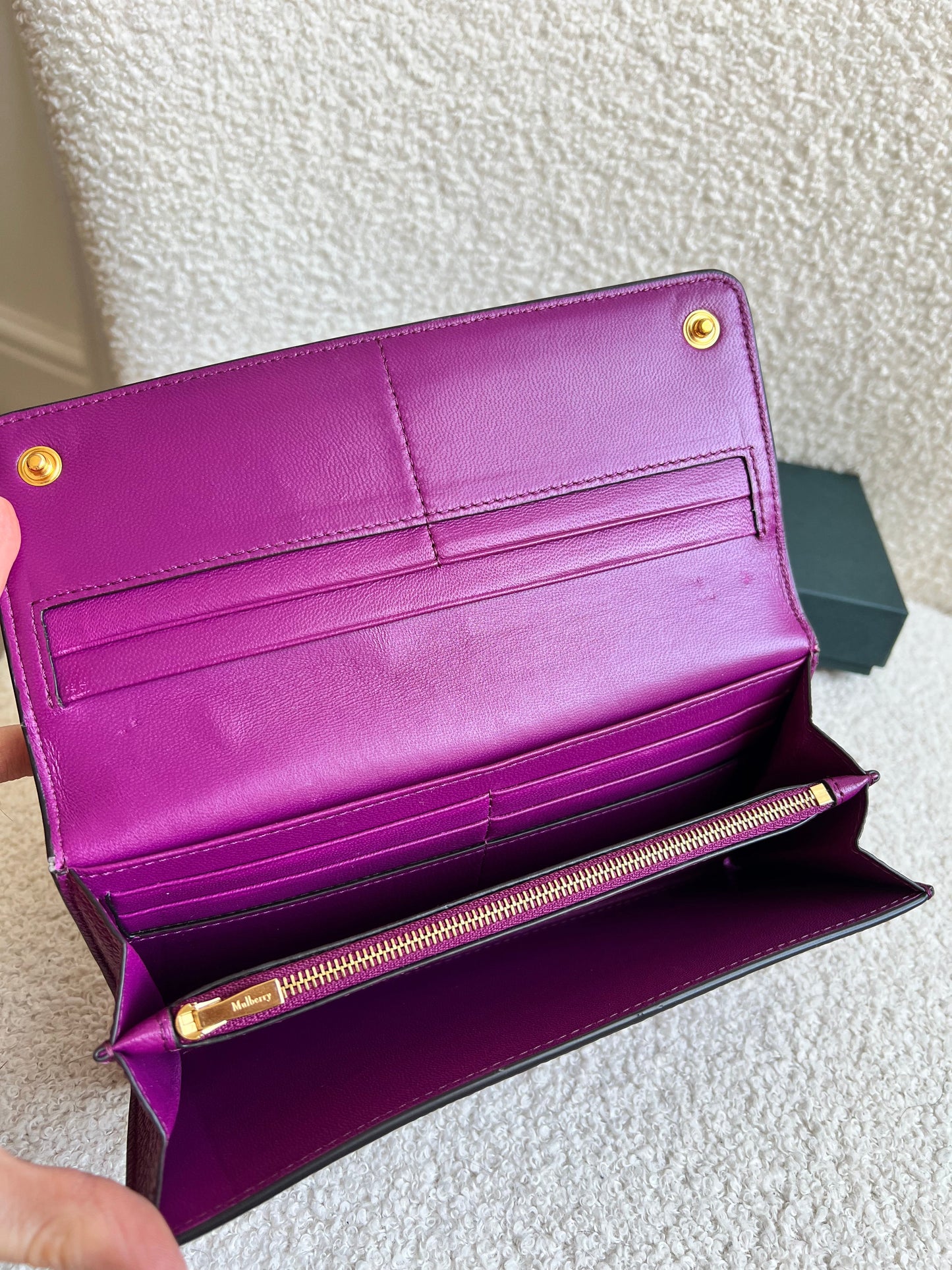 Mulberry Violet Continental Wallet (RRP £345)