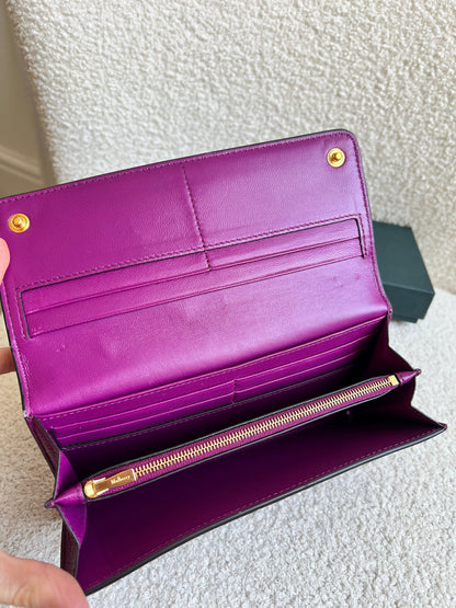 Mulberry Violet Continental Wallet (RRP £345)