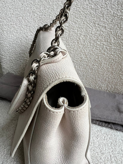 Mulberry White Medium Lily with Silver Hardware (RRP £1095)