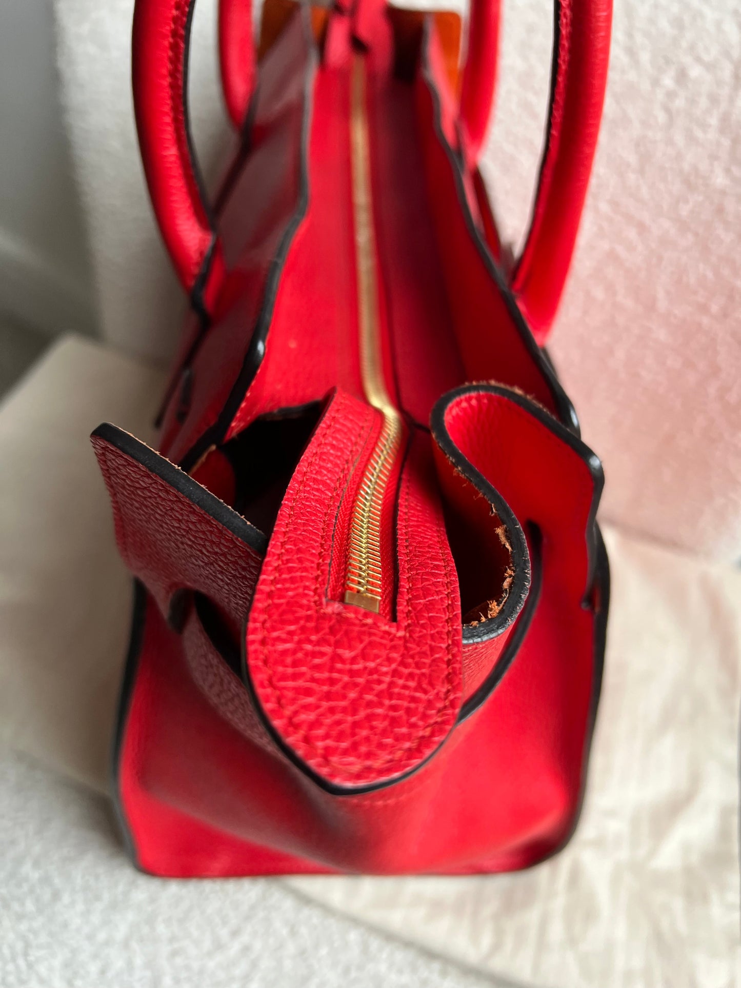 Mulberry Fiery Red Zipped Bayswater (RRP £1,350)
