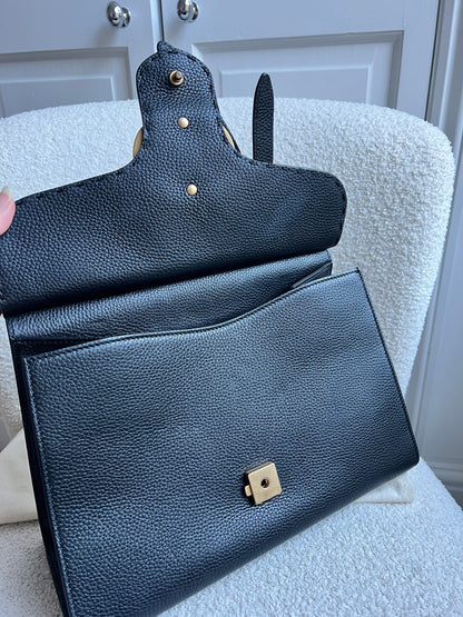 Gucci GG Black Medium Marmont Top Handle Bag