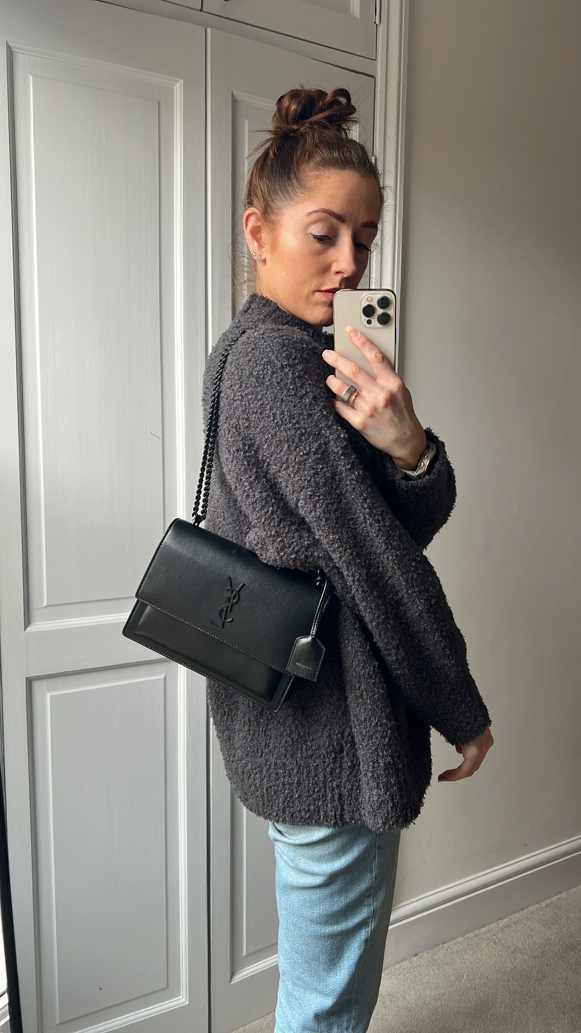 Yves Saint Laurent (YSL) Black on Black Medium Sunset (RRP £1,950)