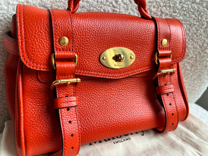 Mulberry Orange Mini Alexa (RRP £995)