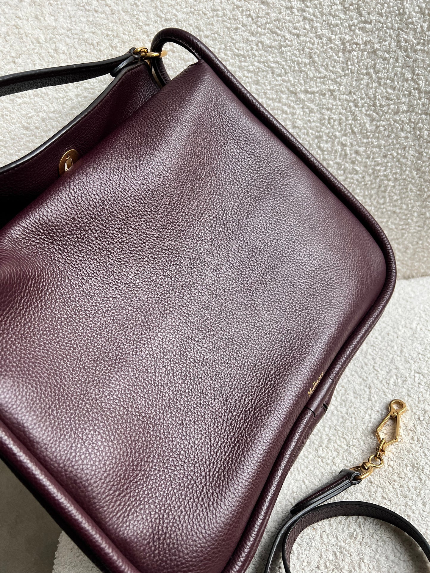 Mulberry Large Leighton in Oxblood with Gold Hardware (RRP £1,095)