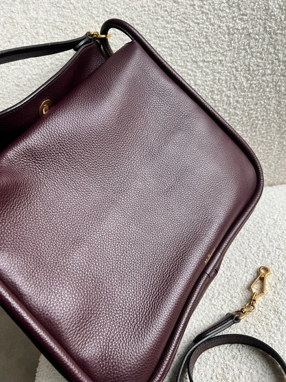 Mulberry Large Leighton in Oxblood with Gold Hardware (RRP £1,095)