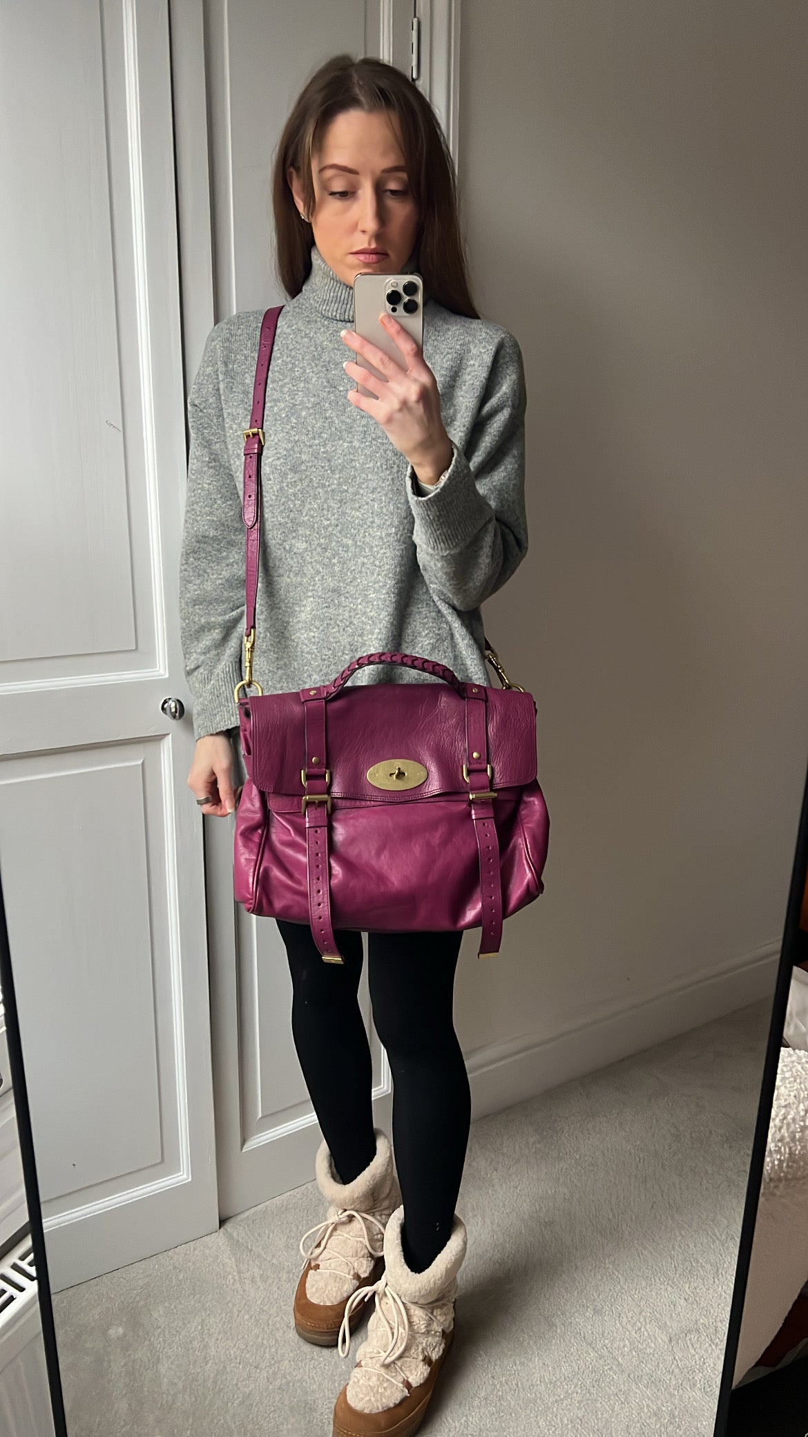 Mulberry Oversized Plum Alexa (RRP £1100)
