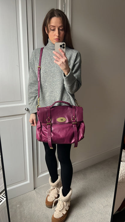 Mulberry Oversized Plum Alexa (RRP £1100)
