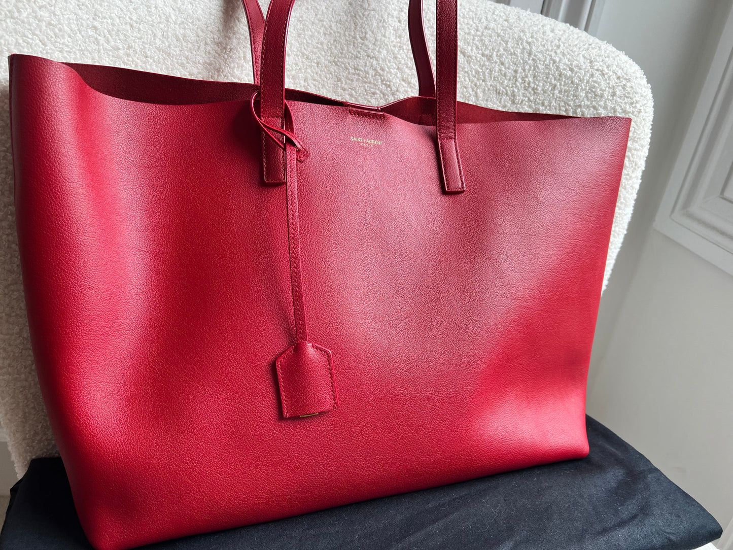 Yves Saint Laurent (YSL) Red E/W Shopping Tote (RRP £1115)